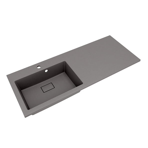 Раковина Florentina Аванти 120 см 10.310.0L120.307, серый шёлк