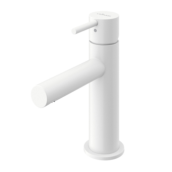 Смеситель для раковины Cezares Leaf, белый матовый (LEAF-LSM1-L-BIO)