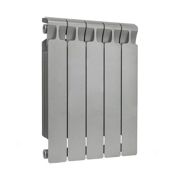 Биметаллический радиатор Rifar Monolit 500, 5 секций Титан, боковое подключение