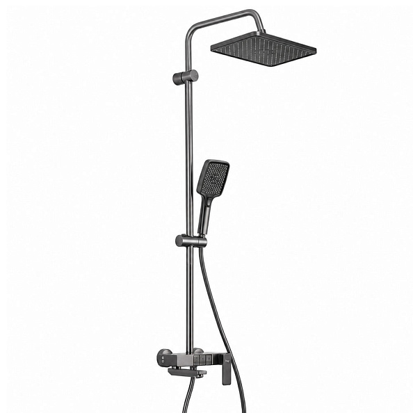 Душевая система FRAP F24202-9, оружейная сталь