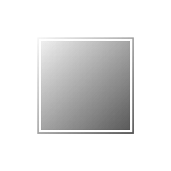 Зеркало с встроенным светильником и кнопочным выключателем BelBagno 800 х 30 х 800 (SPC-GRT-800-800-LED-BTN)