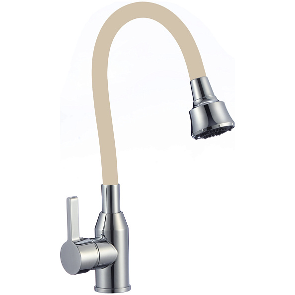 Смеситель для кухни с гибким изливом и режимом душ Fmark FS8266A-12, хром