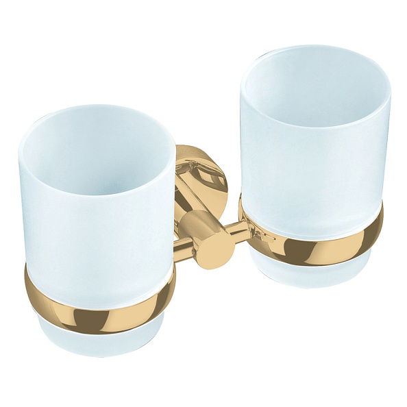 Стакан для ванной комнаты двойной Rav Slezak COLORADO COA0202Z, золото