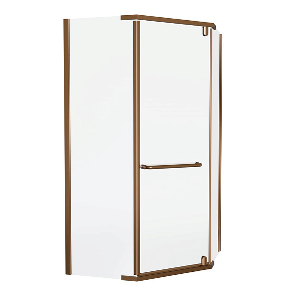 Душевой уголок Knotlor FCD100CG0RB 5-тиугольный 100х100х200, бронза