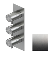 Смеситель для душа Ritmonio Diametro35, на 2 потребителя, Brushed Black Chrome (E0BA0184EBLX)