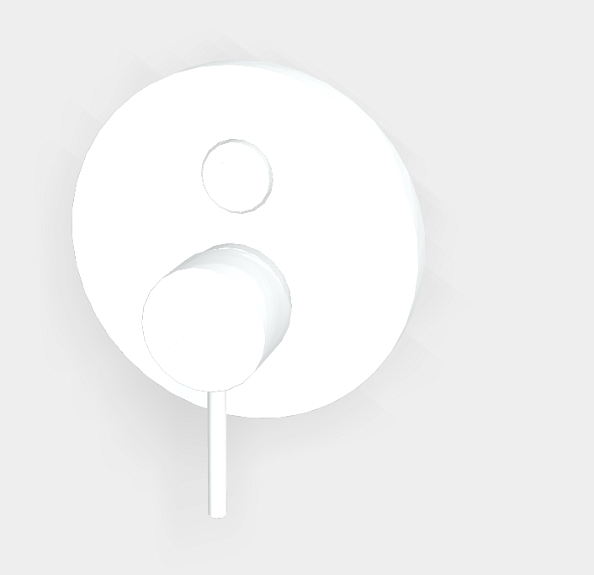 Смеситель для душа Fima Carlo Frattini Spillo Up, на 2 потребителя, белый матовый (F3039E2BS)