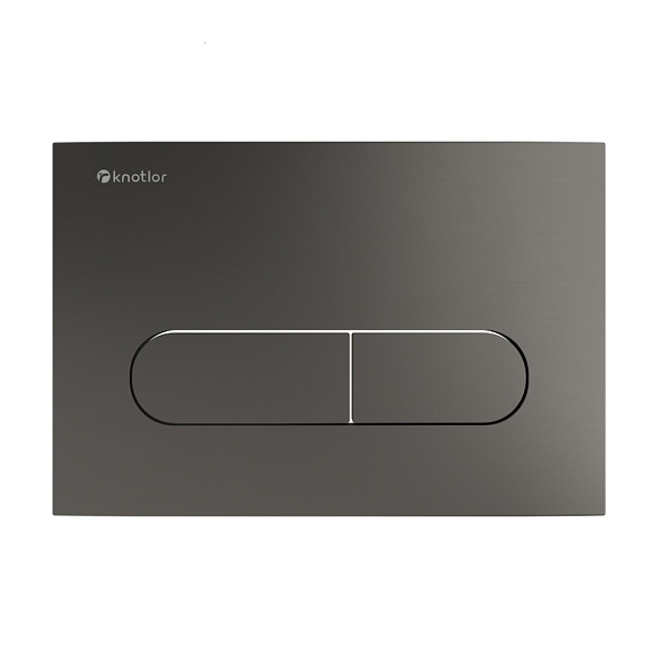 Клавиша смыва Knotlor BIS101GM, вороненая сталь