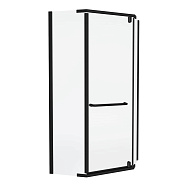 Душевой уголок Knotlor FCD090CG0BL 5-тиугольный 90х90х200, черный