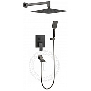 Душевая система встраиваемая FILARETE Waterfall FL1010BG, графит