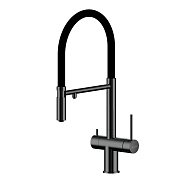 Смеситель для кухни с подключением фильтра Rivelato Adria 1523517, черный