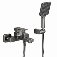 Смеситель для ванны FRAP F3291-29, оружейная сталь
