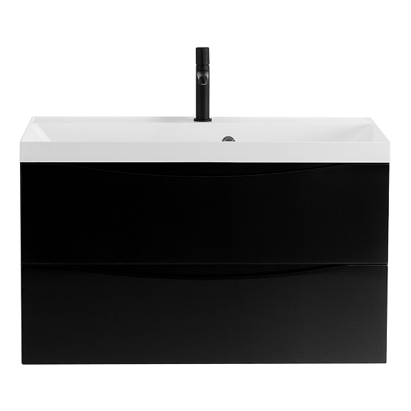 База под раковину подвесная BelBagno Marino 800х500х450 мм, Nero Lucido (MARINO-800-2C-SO-NL-P)