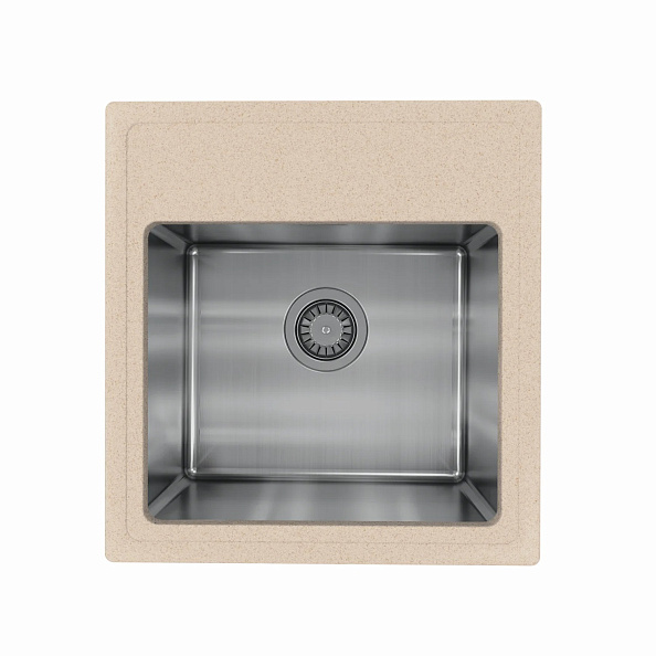 Кухонная мойка Florentina КОМБИ 21.455.B0480.107, песочный