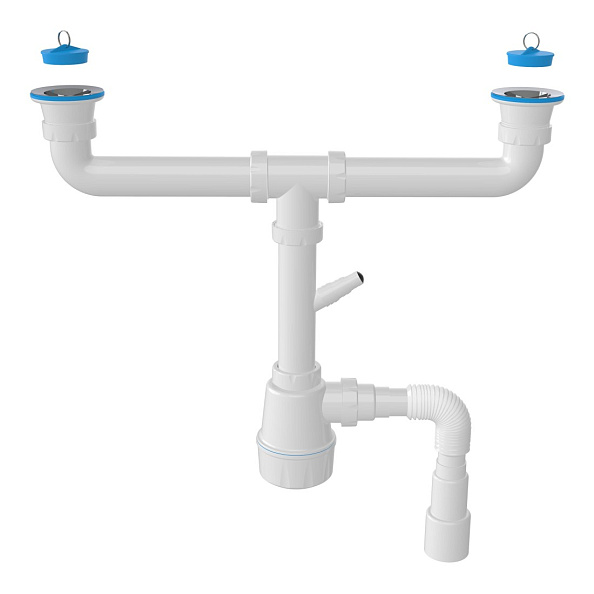 Сифон для двойной кухонной мойки Nova NV1162