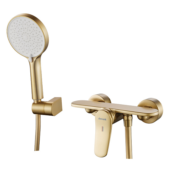 Смеситель для душа Shevanik S4716G, золотой сатин