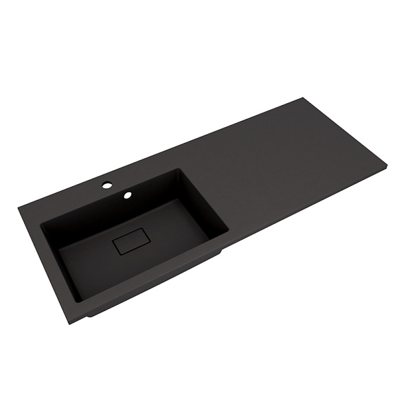 Раковина Florentina Аванти 120 см 10.310.0L120.302, антрацит