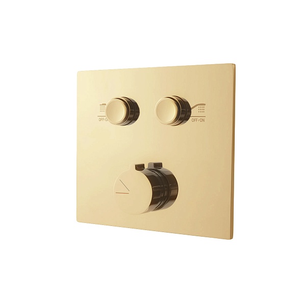 Встраиваемый смеситель для душа Vincea VSCV-421BG4 двухфункциональный, брашированное золото