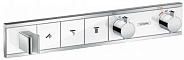 15356400S Set HG RainSelect термостатический смеситель для душа (15356400+15311180) белый/хром