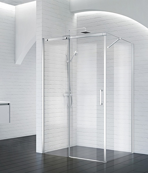 Душевой уголок BelBagno Acqua 120x80x195 см, прямоугольный, хром (ACQUA-AH-1-120/80-C-Cr)