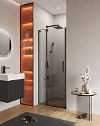 Душевая дверь Cezares Slider 70x195 мм, прямоугольная, nero (SLIDER-B-1-70/80-C-NERO)
