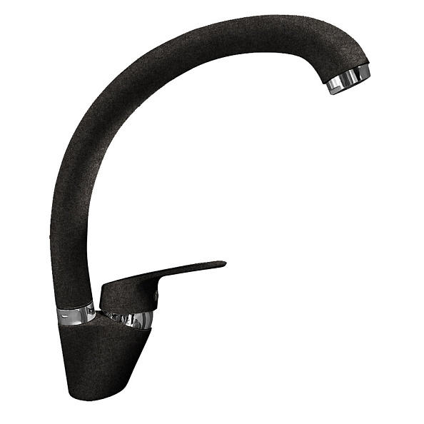 Смеситель для кухни GranFest Z-3323, черный