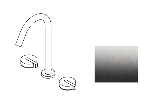 Смеситель для раковины Ritmonio DOT316 Round, Stainless Steel (PR50AE202INOX)