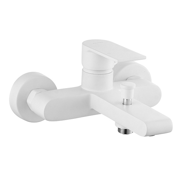 Смеситель для ванны AZARIO DELANO короткий излив, белый матовый (AZ-158405126)