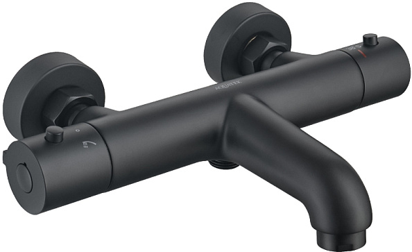 Термостатический смеситель для ванны AQUATEK AQ1043MB, матовый черный