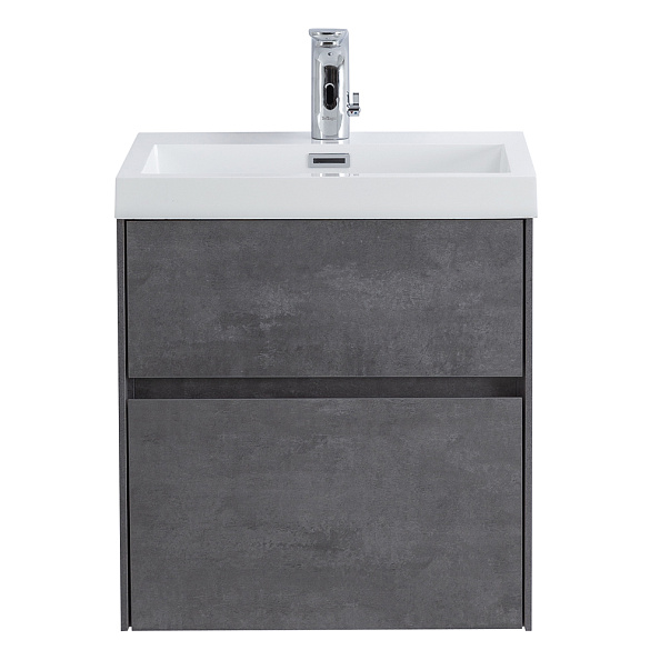 База под раковину подвесная BelBagno Pietra Mini 494х400х395 мм, Stucco Cemento (PIETRA MINI-500AS-2C-SO-SCM)