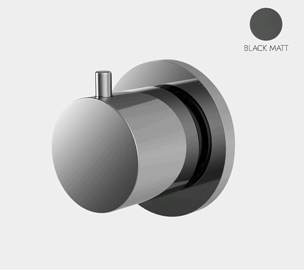 Вентиль Fima Carlo Frattini Flo', переключающий (дивертор), 1/2". чёрный матовый (F3233N2NS)