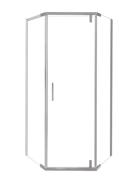 Душевой уголок OLIVE'S VIAR, прозр. стекла, 5-тиугольный, 900*900*1950 мм, хром (VR-90C5-SW-C)