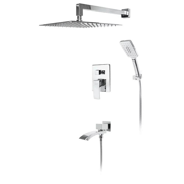 Душевая система встраиваемая Hansberge H6077C, хром