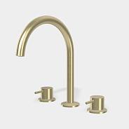 Смеситель для раковины Fima Carlo Frattini Spillo Up, шампань брашированная (F3161HS)