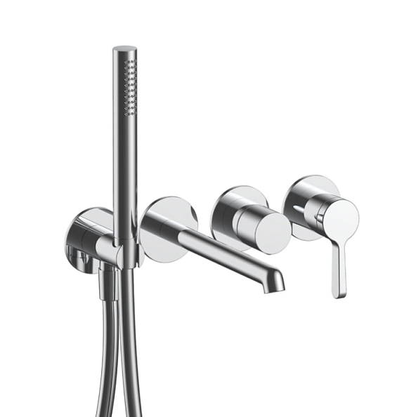 Смеситель для ванны и душа Fantini Torino, хром (58 02 L921B)