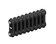 Стальной трубчатый радиатор Rifar Tubog 2018 B1, 9 секций антрацит, боковое подключение