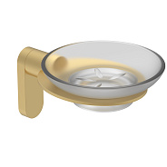 Мыльница Raglo R300.02.03 с держателем,сатин золотой