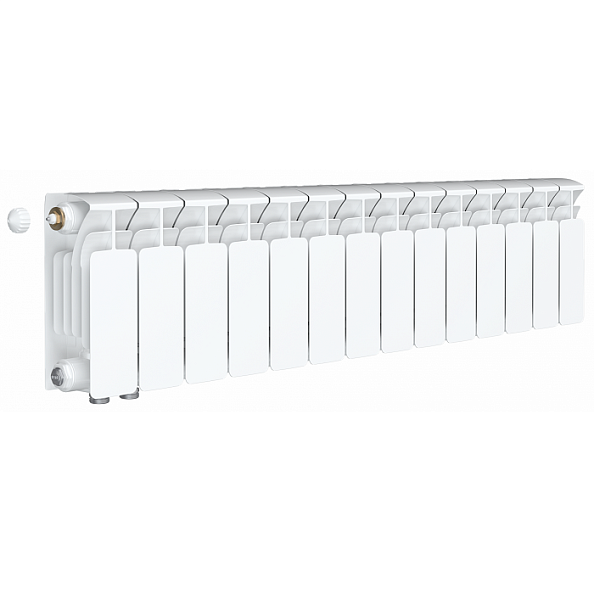Биметаллический радиатор Rifar Base Ventil 200, 14 секций, с нижним левым подключением