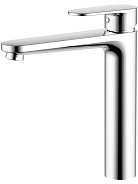 AQ1804CR НИКА смеситель для раковины высокий 190 без донного клапана