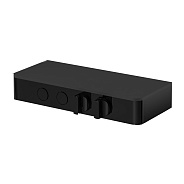 Смеситель для душа Fima Carlo Frattini Switch, стекло чёрное/чёрный матовый (F5940NS)