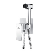 Гигиенический душ со смесителем Rose R1505F-2, белый/хром