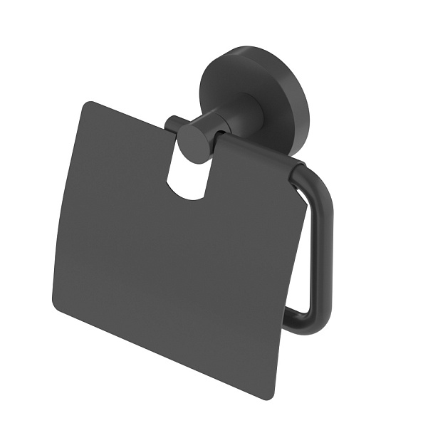 Держатель для туалетной бумаги Cezares Relax, черный матовый (RELAX-PH-NOP)