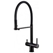 Смеситель для кухни с гибким изливом Grocenberg GB4095BL, черный