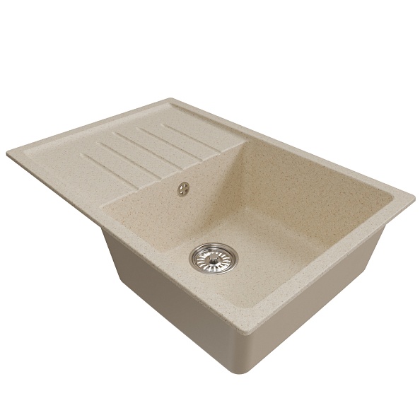 Мойка MIXLINE ML-GM19 с крылом  бежевая (328) 750*500*200мм NEW (551985)