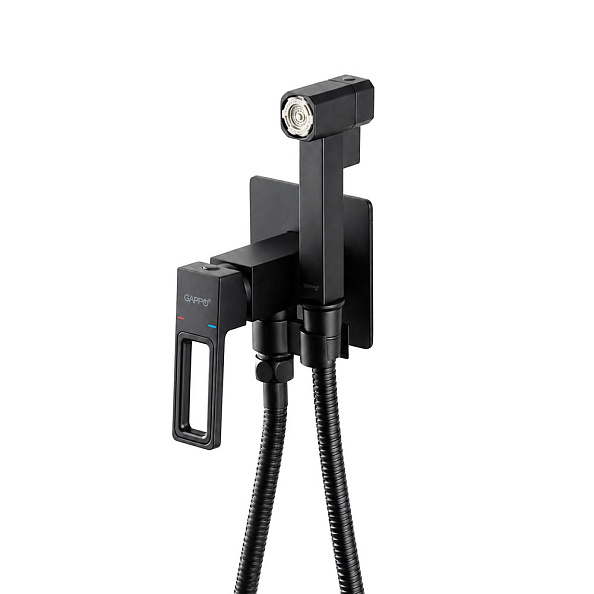 Гигиенический душ со смесителем GAPPO G7217-16, черный