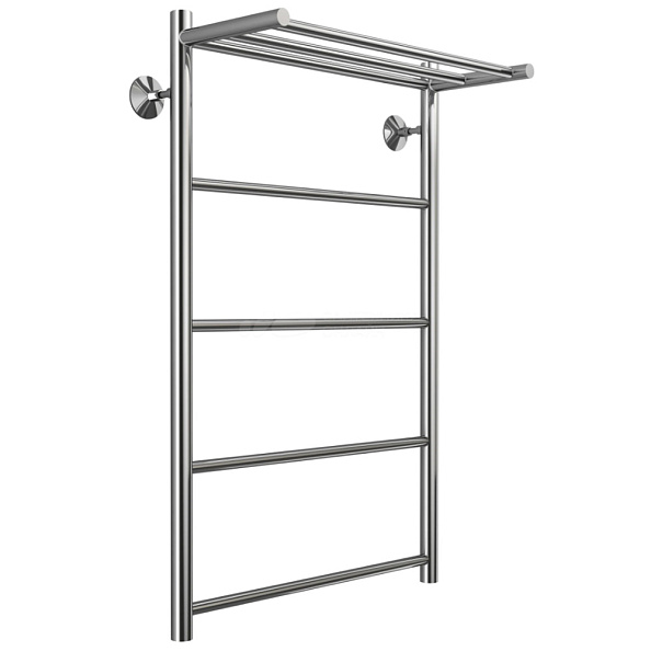 Полотенцесушитель водяной с полкой Stelmix 80x50 см, прямой с полкой
