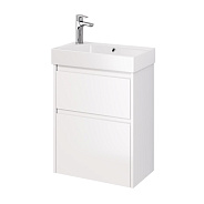 Тумба под раковину подвесная Dreja Slim 55 см, белый