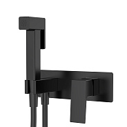 Смеситель Splenka S01.52.06 с гигиеническим душем встраиваемый , черный