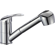 Смеситель для кухни с выдвижной лейкой Fmark FM6003, хром