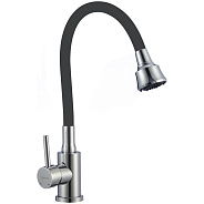 Смеситель для кухни с гибким изливом и режимом душ Fmark FS8288A-01, хром