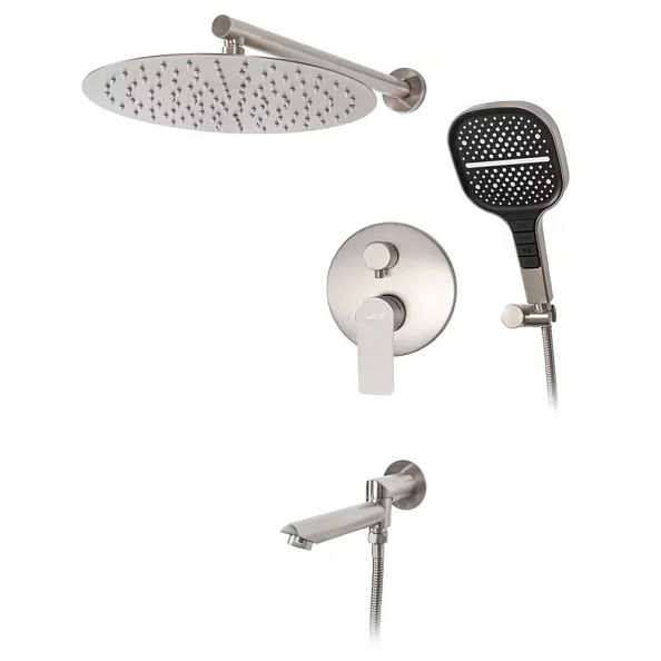 Душевая система встраиваемая Hansberge H6095NK, никель